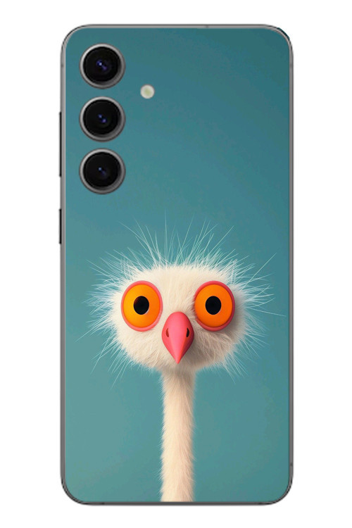 Samsung Galaxy S24 Uyumlu Şaşkın Hayvan Baskılı Silikon Kılıf