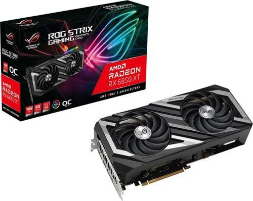 ROG Strix Radeon RX 6650 XT OC 8GB GDDR6 192bit RGB AMD Ekran Kartı