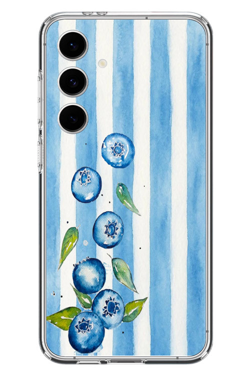 Samsung Galaxy S24 FE Uyumlu Yaban Mersinleri Baskılı Silikon Kılıf