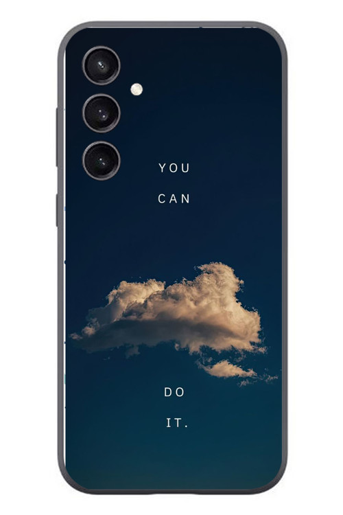 Samsung Galaxy S23 Uyumlu You Can Do İt Baskılı Silikon Kılıf
