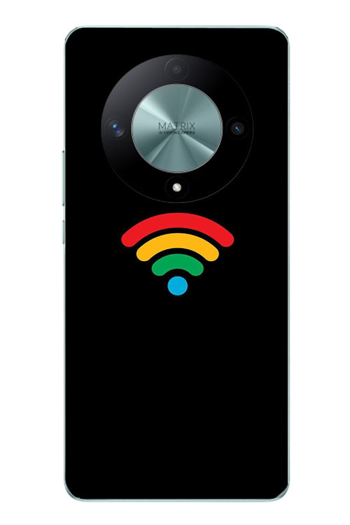 Honor X9B Uyumlu Wifi Simgesi Baskılı Silikon Kılıf