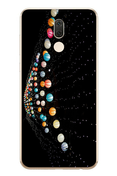 Huawei Mate 10 Lite Uyumlu Gezegenlerin Dansı Baskılı Silikon Kılıf