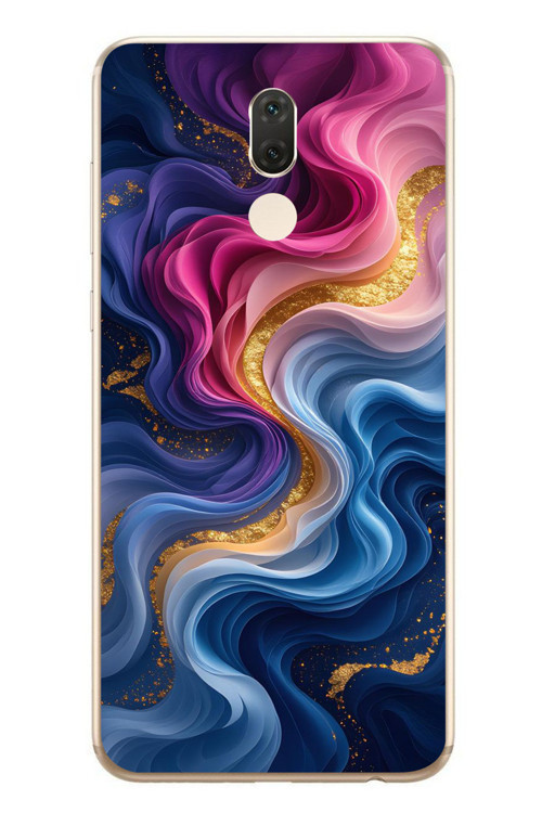 Huawei Mate 10 Lite Uyumlu Renk Katranı Baskılı Silikon Kılıf
