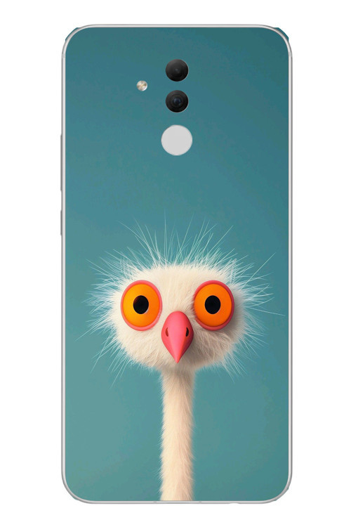 Huawei Mate 20 Lite Uyumlu Şaşkın Hayvan Baskılı Silikon Kılıf