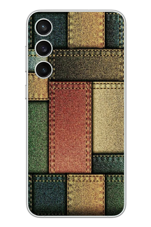Samsung Galaxy S23 Fe Uyumlu Kot Cepleri Baskılı Silikon Kılıf