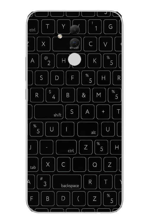 Huawei Mate 20 Lite Uyumlu Klavye Tuşları Baskılı Silikon Kılıf