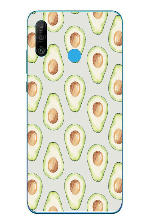 Huawei P30 Lite Uyumlu Avakadolar Baskılı Silikon Kılıf