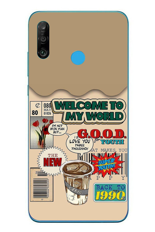 Huawei P30 Lite Uyumlu Doksanlar Gençliği Baskılı Silikon Kılıf