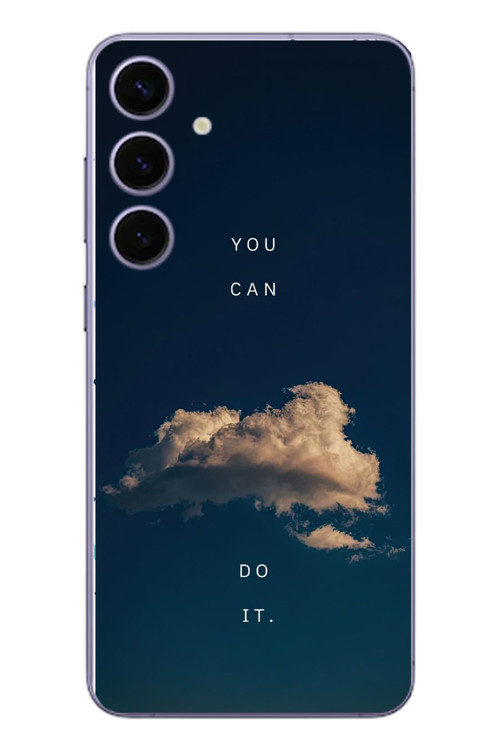 Samsung Galaxy S24 Plus Uyumlu You Can Do İt Baskılı Silikon Kılıf