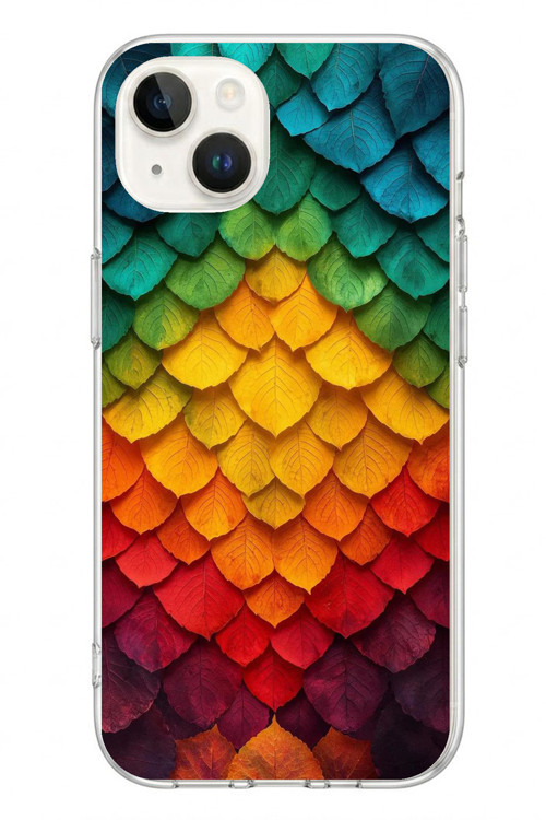 İphone 13/14 Uyumlu Efsun Renk Demeti Baskılı Silikon Kılıf