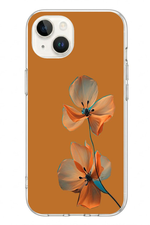 İphone 13/14 Uyumlu Hibüskus Çiçeği Baskılı Silikon Kılıf
