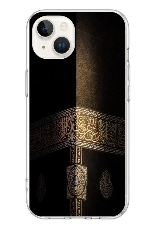 İphone 13/14 Uyumlu Kabe Baskılı Silikon Kılıf