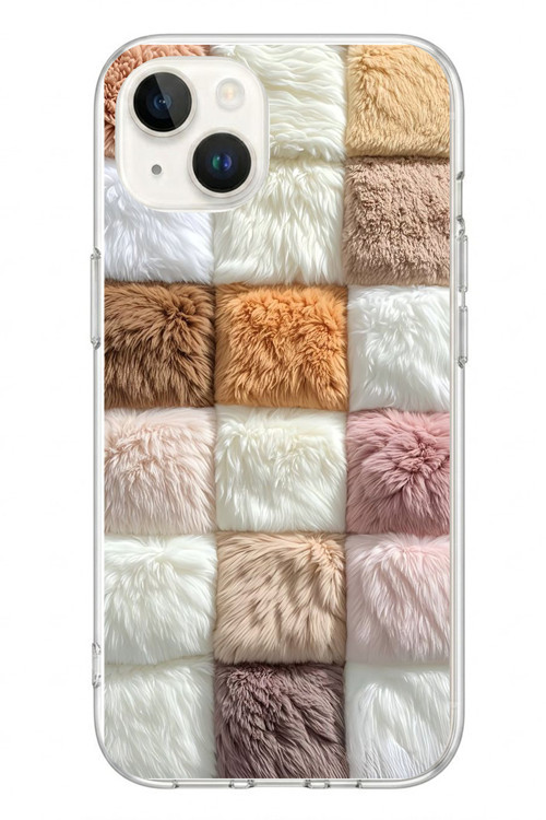 İphone 13/14 Uyumlu Pofuduk Desenler Baskılı Silikon Kılıf
