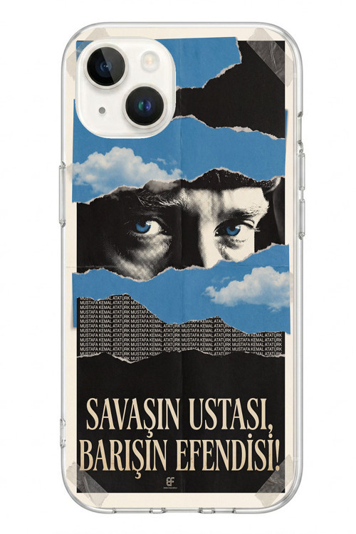 İphone 13/14 Uyumlu Savaşın Ustası Atatürk Baskılı Silikon Kılıf