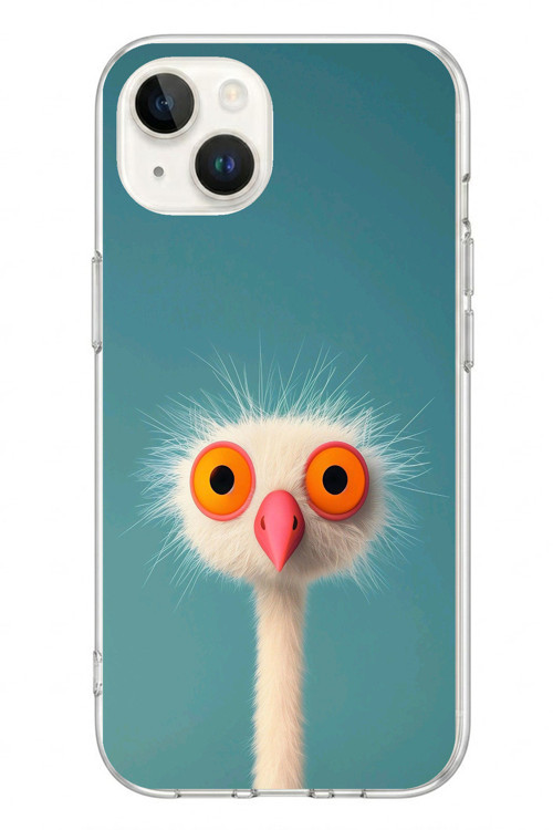 İphone 13/14 Uyumlu Şaşkın Hayvan Baskılı Silikon Kılıf