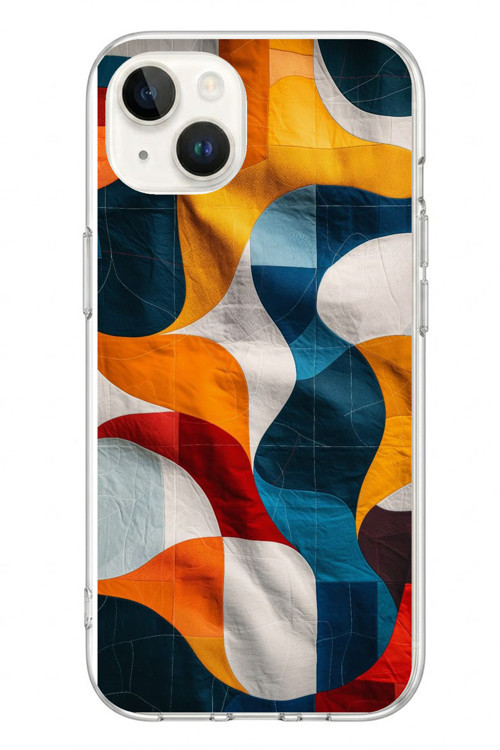 İphone 13/14 Uyumlu Modern Desenler Baskılı Silikon Kılıf
