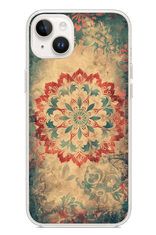 İphone 14 Plus Uyumlu Ebru Çizgisel Baskılı Silikon Kılıf