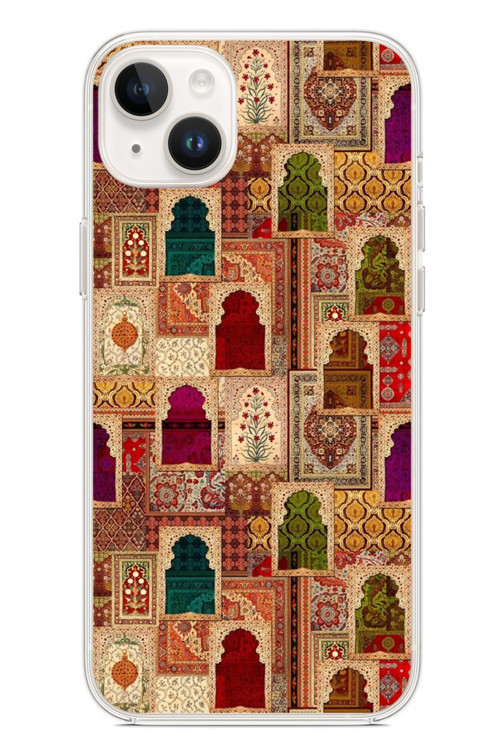 İphone 14 Plus Uyumlu Seccadeler Baskılı Silikon Kılıf
