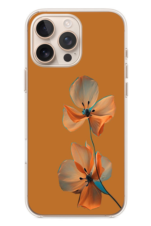 İphone 16 Pro Max Uyumlu Hibüskus Çiçeği Baskılı Silikon Kılıf