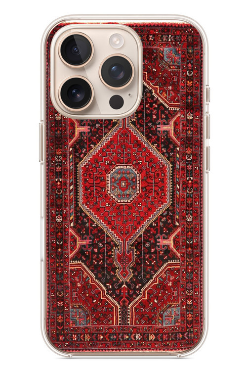 İphone 16 Pro Uyumlu Anadolu Halısı Baskılı Silikon Kılıf
