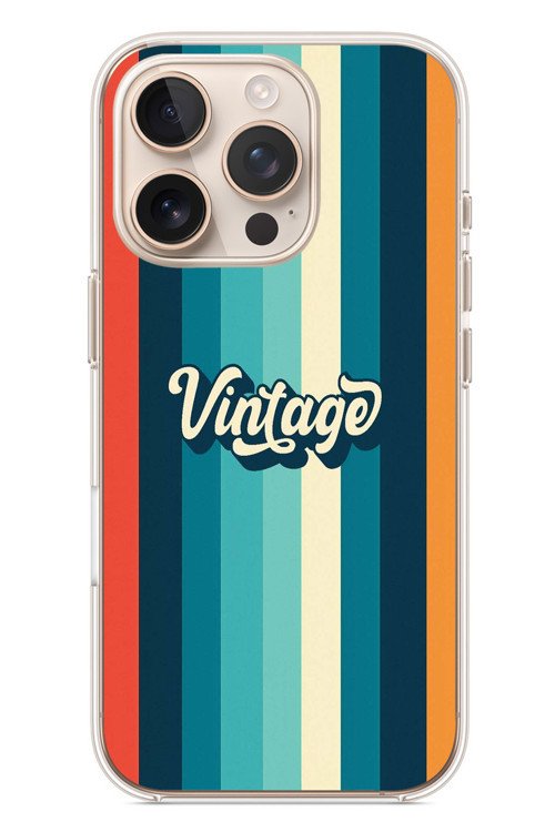 İphone 16 Pro Uyumlu Vintage Baskılı Silikon Kılıf