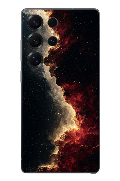 Samsung Galaxy S25 Ultra Uyumlu Uzay Boşluğu Baskılı Silikon Kılıf