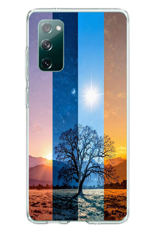 Samsung Galaxy S20 FE Uyumlu Gündoğumu Mevsimi Baskılı Silikon Kılıf