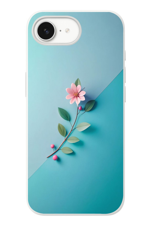 İphone 16e Uyumlu Çiçeğin Pembesi Baskılı Silikon Kılıf