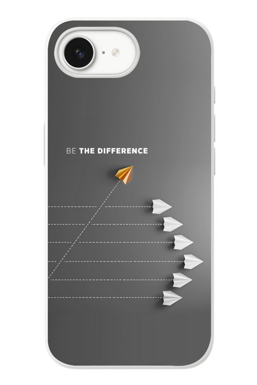 İphone 16e Uyumlu Be The Difference Baskılı Silikon Kılıf