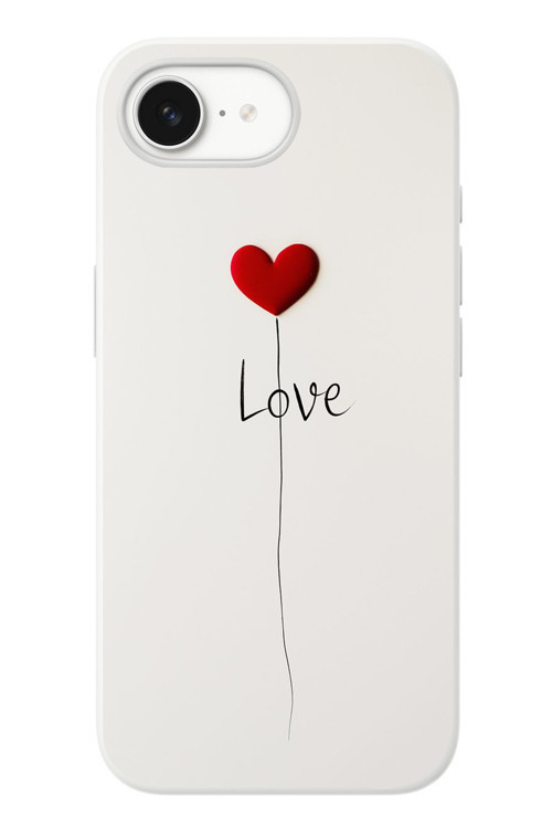 İphone 16e Uyumlu Love Aşk Baskılı Silikon Kılıf
