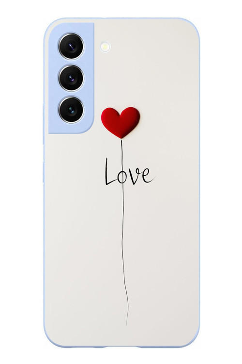 Samsung Galaxy S22 Uyumlu Love Aşk Baskılı Silikon Kılıf