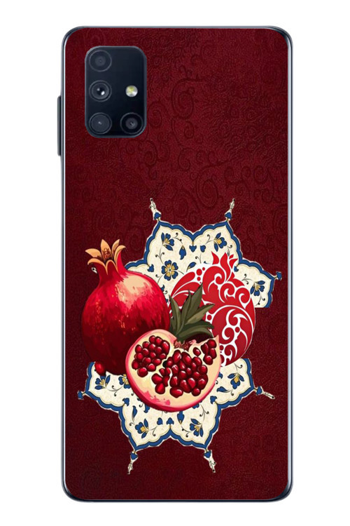 Samsung Galaxy M51 Uyumlu Nar Retro Baskılı Silikon Kılıf