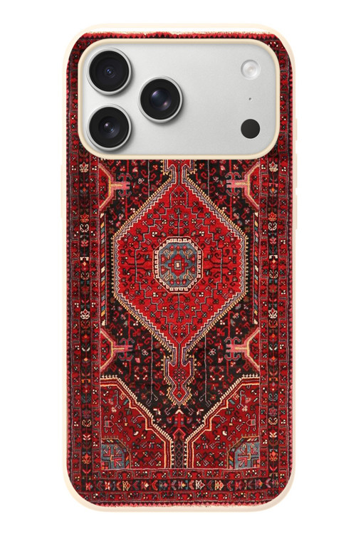 İphone 17 Pro Max Uyumlu Anadolu Halısı Baskılı Silikon Kılıf