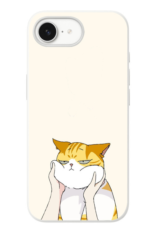 İphone 16e Uyumlu Sarı Kedi Yanakları Baskılı Silikon Kılıf