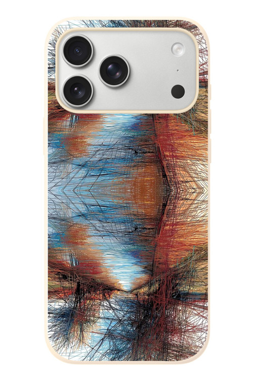 İphone 17 Pro Max Uyumlu Karışık Çizgiler Baskılı Silikon Kılıf