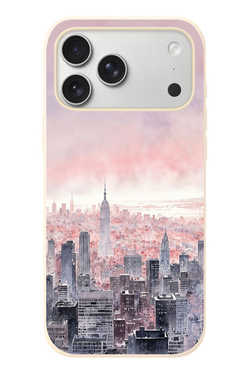 İphone 17 Pro Max Uyumlu Gökdelenler Baskılı Silikon Kılıf
