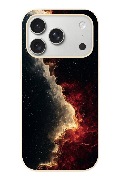 İphone 17 Pro Uyumlu Uzay Boşluğu Baskılı Silikon Kılıf