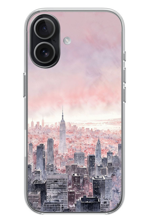 İphone 17 Uyumlu Gökdelenler Baskılı Silikon Kılıf