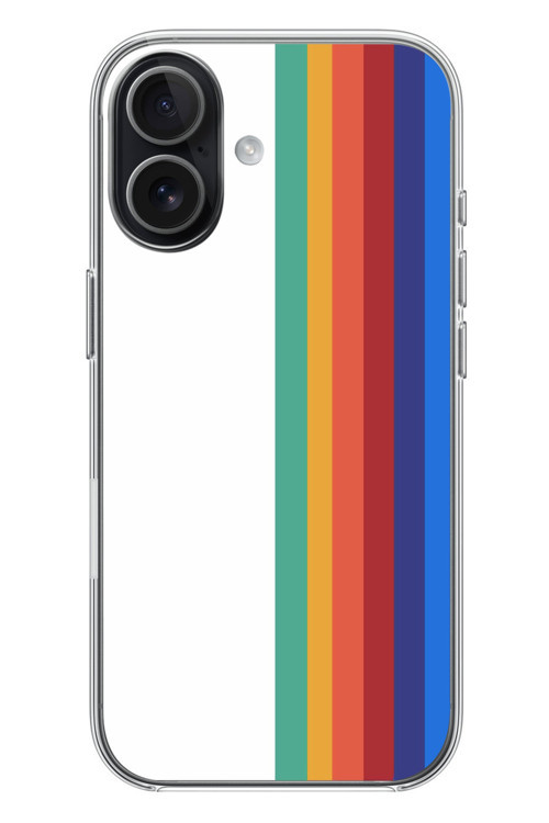 iphone 17 Uyumlu Gökkuşağı Baskılı Silikon Kılıf