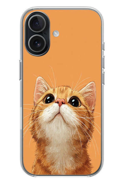İphone 17 Uyumlu Masum Kedi Baskılı Silikon Kılıf