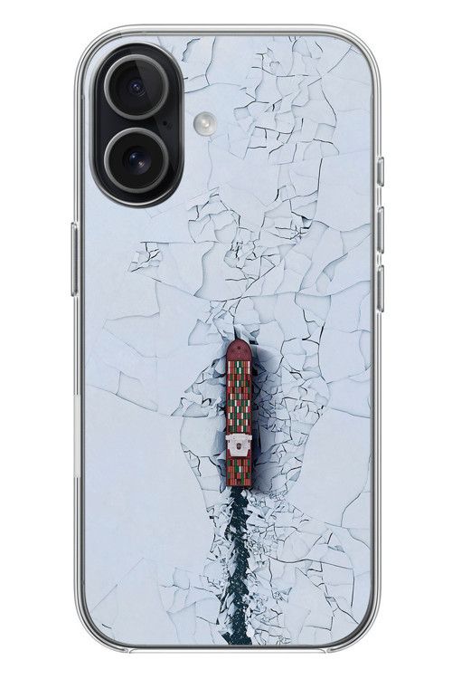 iphone 17 Uyumlu Yük Gemisi Baskılı Silikon Kılıf