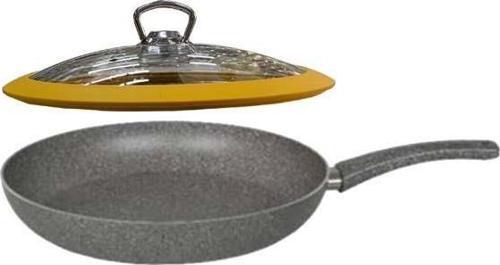 Granit Tava Sarı Silikon Kapaklı 26 CM
