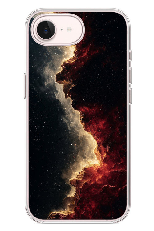 İphone 17e Uyumlu Uzay Boşluğu Baskılı Silikon Kılıf