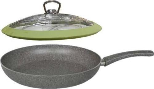 Granit Tava Yeşil Silikon Kapaklı 26 CM