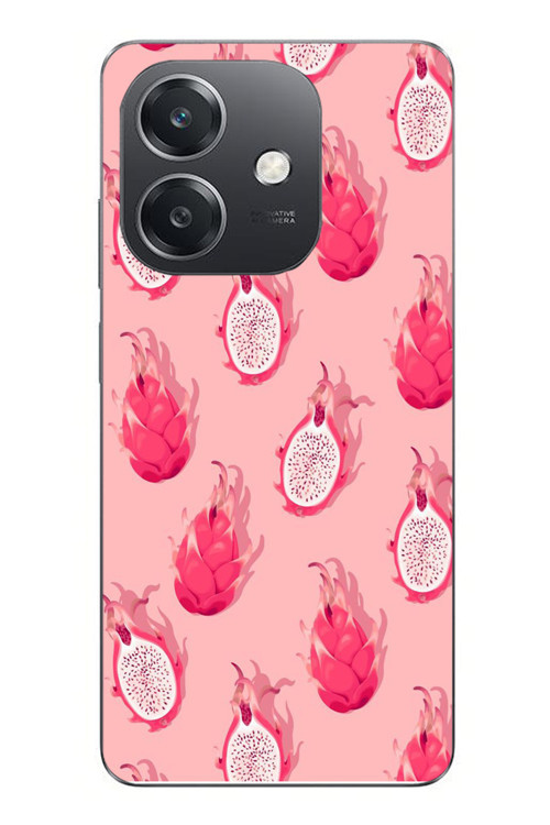 Oppo A3 Uyumlu Ejder Meyvesi Baskılı Silikon Kılıf