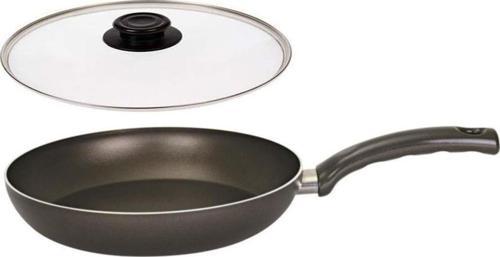 Teflon Tava 20 CM Cam Kapaklı