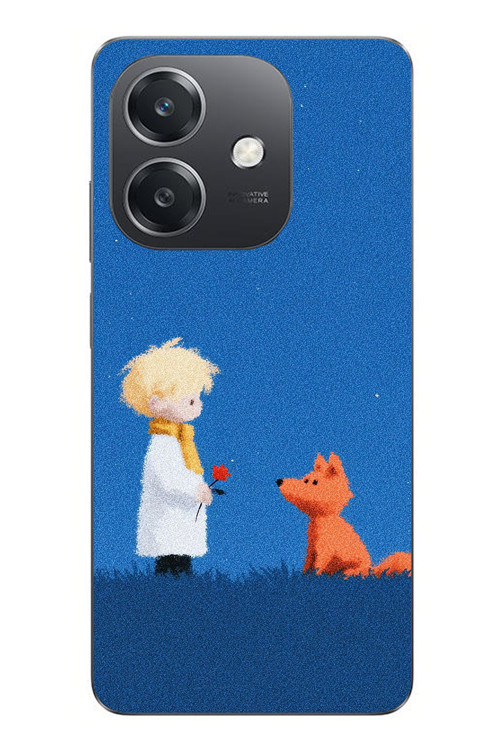 Oppo A3 Uyumlu Sarışın Çocuk ve Köpek Baskılı Silikon Kılıf