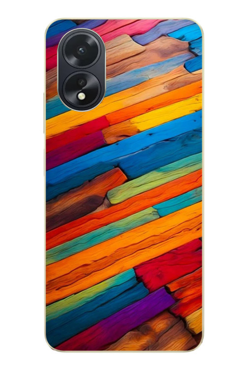 Oppo A38 Uyumlu Renk Geçişleri Baskılı Silikon Kılıf
