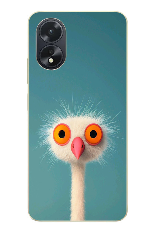Oppo A38 Uyumlu Şaşkın Hayvan Baskılı Silikon Kılıf