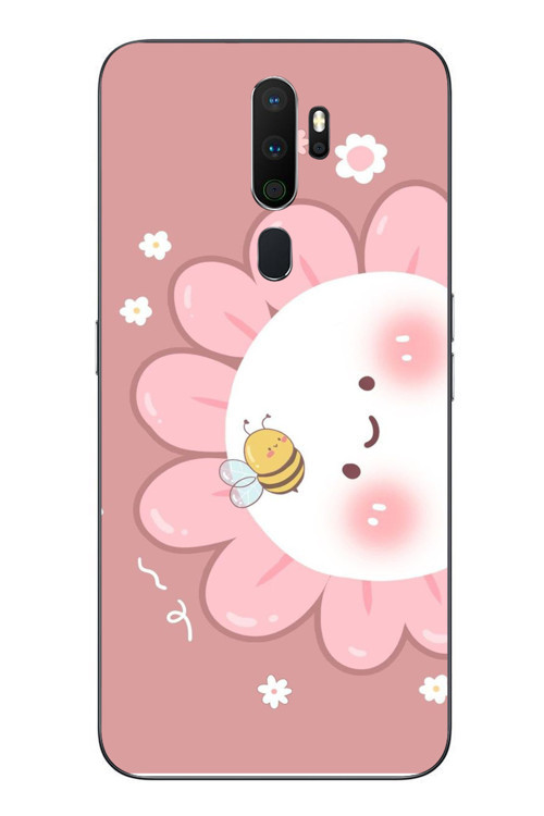Oppo A5 2020 Uyumlu Papatyam Baskılı Silikon Kılıf